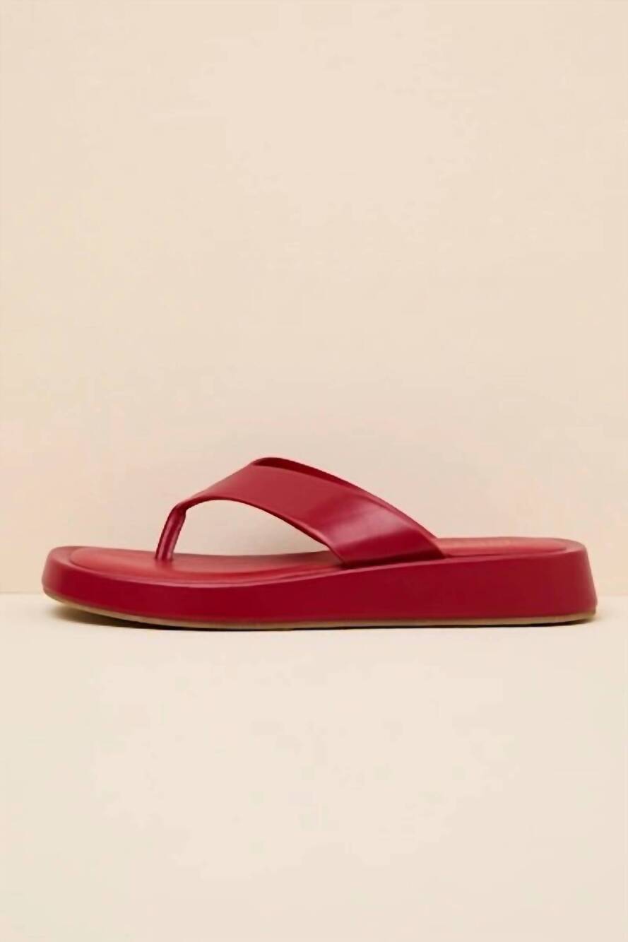 NEW BEACH BY MATISSE women's mallorca sandal in red
